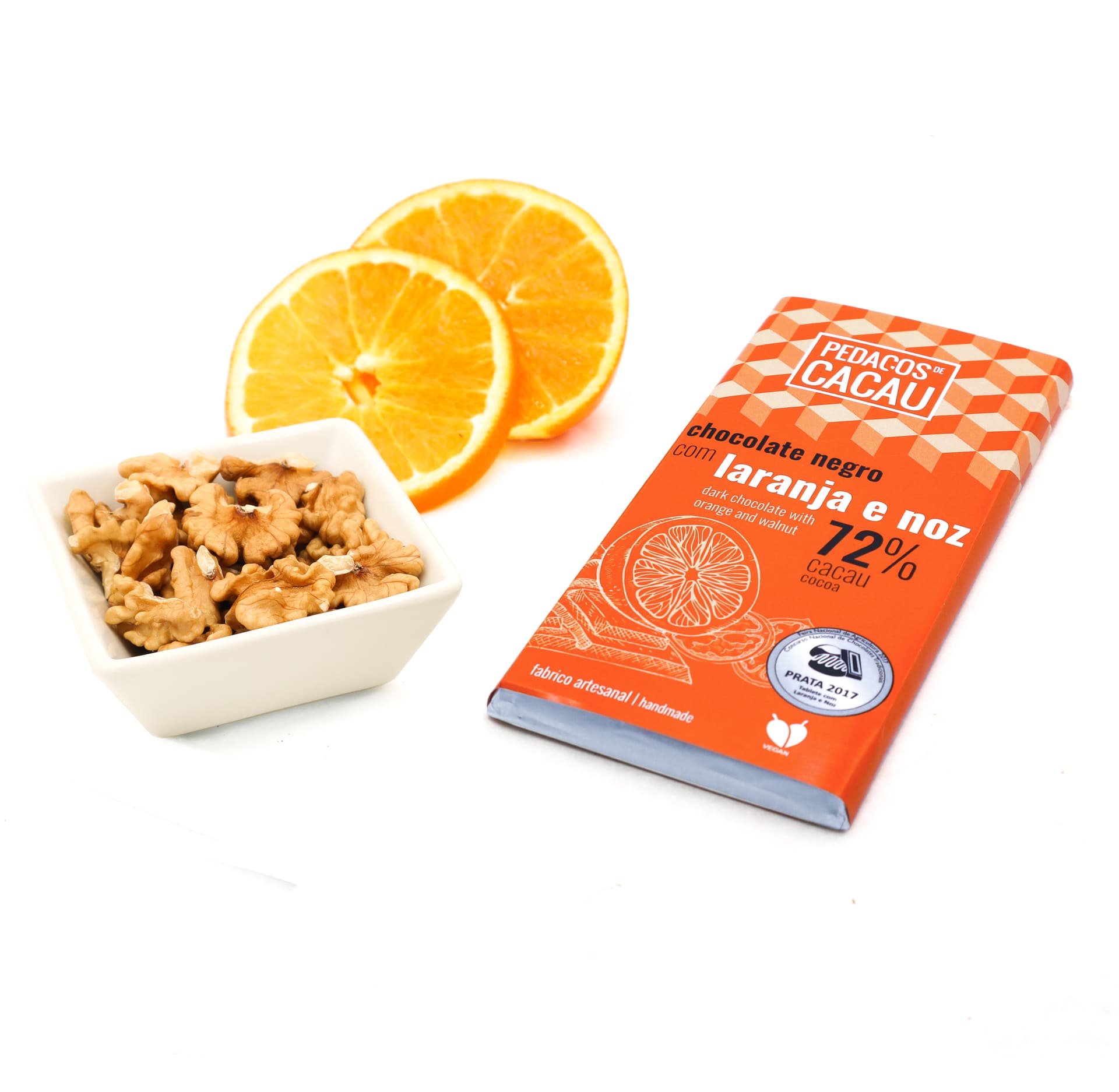 Tablete 100g - Laranja e Noz