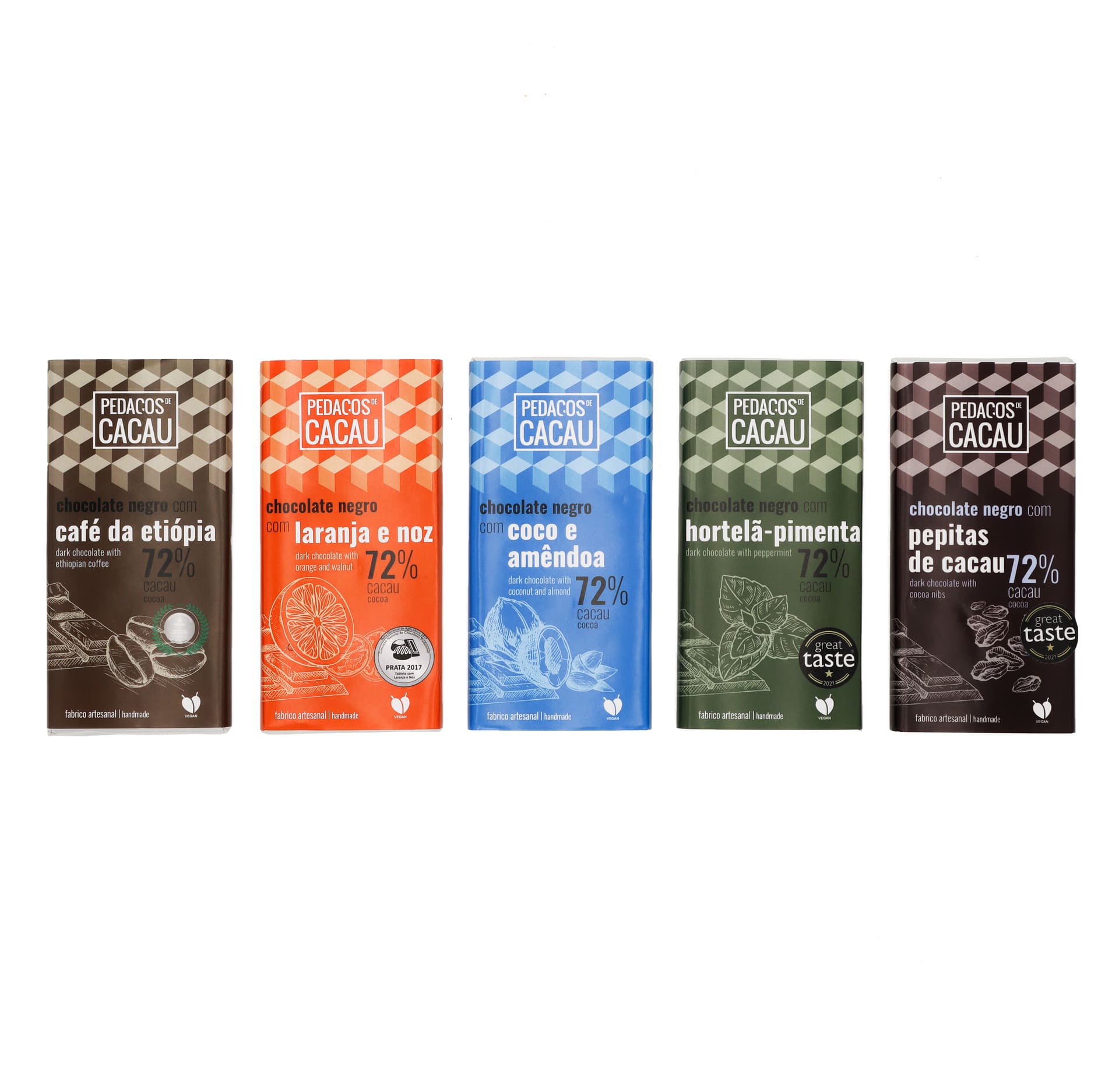 Cabaz para Quem Gosta de Jogar pelo Seguro - 5 Tabletes de 100g